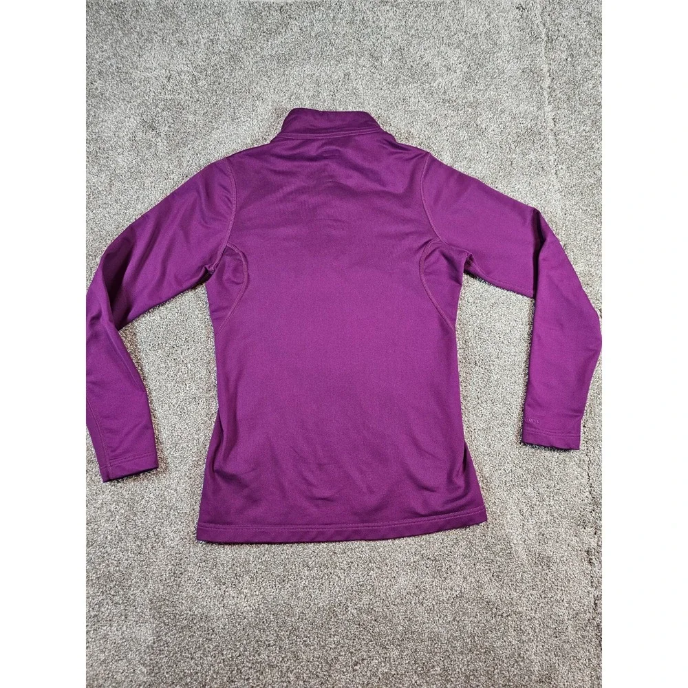 Nike Fit Dry Womens Quarter Zip Pullover Purple Running Top Size M Medium